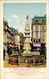 CPA Tours Fontaine de Beaune Place du Grand Marche 
