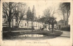 CPA Tours Jardin de L Archeveche