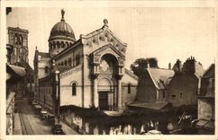 CPA Tours La Basilique St Martin Et La Tour Charlemagne Dans le Found