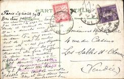 CPA Environs de Tours Luynes Facade Sud ouest