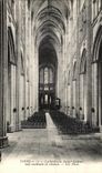 CPA Tours Cathedrale St Gatien Nef centrale et choeur