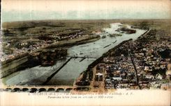 CPA Tours Vue Panoramique Prise a 800m d altitude