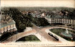 CPA Tours La Place du Palais de justice et l Avenue de Grammont 
