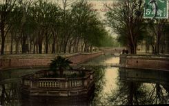 CPA Nimes La Fontaine Ile aux Cygnes