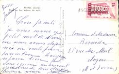 CPSM Nimes Les Arenes de Nuit