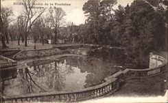 CPA Nimes Javdin de la Fontaine La source