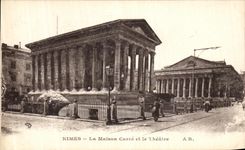 CPA Nimes La Maison Cavve et le