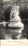 CPA Nimes Statue Alphonse Daudet Cygne