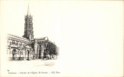 CPA Toulouse Clocher de l Eglise St sernin