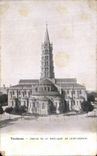 CPA Toulouse Abside De la Basilique De saint Sernin Publicite Lait d Appenzell 