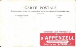 CPA Toulouse Abside De la Basilique De saint Sernin Publicite Lait d Appenzell 