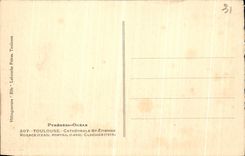 CPA Toulouse Cathedrale St Etienne Rosace 