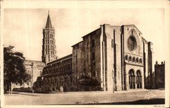 CPA Toulouse Basilique Saint Sernin Vue generale Nord 