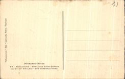 CPA Toulouse Basilique Saint Sernin Vue generale Nord 