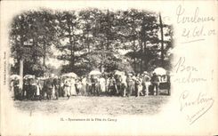 CPA Toulouse Spectaeurs de la fete du camp Militaria