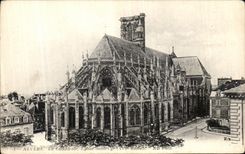 POSTAL Nevers de la VENDIMIA la iglesia Cyr de la catedral Saint