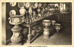 POSTAL Potteries de la VENDIMIA de la loza de barro de Nevers