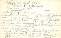 POSTAL Nevers de la VENDIMIA los ninos del teatro