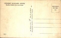 St Gildard co de la cria de Nevers de la POSTAL de la VENDIMIA  Bernadette en su caza