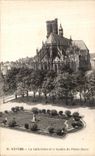 POSTAL Nevers de la VENDIMIA la catedral y el jardin público del paladar ducal