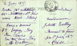 Tumba de Nevers de la POSTAL de la VENDIMIA de Bernadette al convento santo Gildart