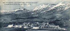 CPA Vercors Villard de Lens Vue Generale et le Col de L Arc