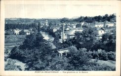 CPA Pont de Beauvoisin Vue Generale et le Guiers