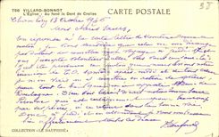 CPA Villard Bonnot L Eglise Au fond la Dent de Crolles