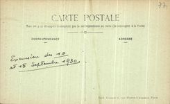 VINTAGE POSTCARD Houssaye a tower of the castle