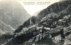 CPA Dauphine Vallee du Veneon St Christophe Vue Generale 