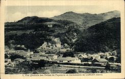 CPA Vue generale des usines de papeterie et cartonnerie de Lancey