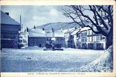 CPA L Hiver au Villard de Lans La place