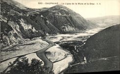 CPA Dauphine La Ligne de la Mure et le Drac 