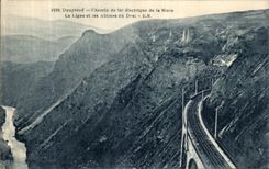 CPA Dauphine Chemin de fer electrique de la Mure La ligne et les abimes du Drac