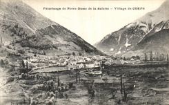 CPA Pelerinage de Notre Dame de la Salette Village de Corps