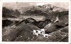 CPA Dauphine Vue Generale de Notre Dame de la Salette et la chaine de l Obiou