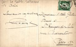 CPA Pelernage de Notre Dame de la Salette Arrivee des Mulets