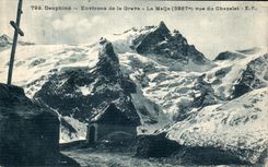 CPA Le Dauphine Environs de la Grave La Meije Vue du Chazelet