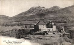 VINTAGE POSTCARD Surroundings of Grenoble Uriage the Castle At the Belledonne bottom