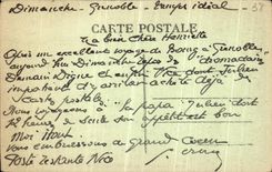 VINTAGE POSTCARD Grenoble View and the Course St Andre