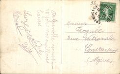 VINTAGE POSTCARD Grenoble and the Alpine range Eifet of night