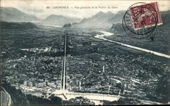 VINTAGE POSTCARD Grenoble View and the Valley of Drac