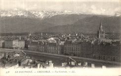 VINTAGE POSTCARD Grenoble the Dauphine one View