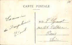 VINTAGE POSTCARD Grenoble Places Victor Hugo and the Alpine range