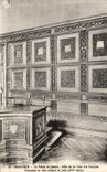 VINTAGE POSTCARD Grenoble the Law courts Room of the Court of Auditors Panels out of wooden carves of Jude