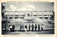 VINTAGE POSTCARD Grenoble International exhibition Hydro electric power and Tourism Palate of the Hydro electric power and Fontains Luminous