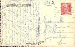 VINTAGE POSTCARD the Beautiful French Alps Grenoble View Isere and Moucherotte