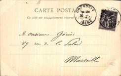 VINTAGE POSTCARD Grenoble Seen on the Alpine range