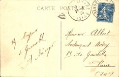 VINTAGE POSTCARD Grenoble 1925 International exhibition Hydro electric power and tourism Italian House