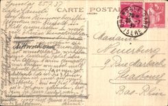 VINTAGE POSTCARD Grenoble Panoramic View on the City L Isere and the Alps